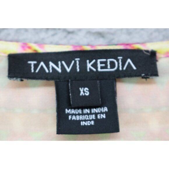 Tanvi Kedia Anthropologie Dolman Sleeve Tunic-Silky-Beaded-Size XS-BOHO-Hippie - Picture 8 of 15